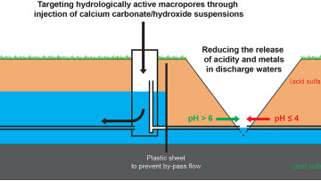 publikation Subsurface hydrochemical precision treatment of a coastal acid sulfate soil