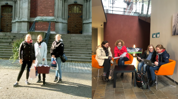 Två ihopsatta bilder med personer på. Bilden representerar projektet